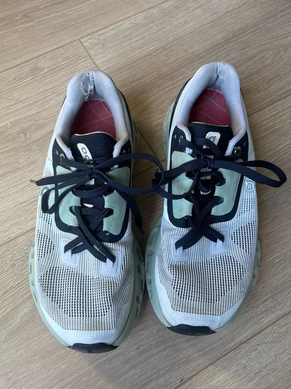 On Running Sneakers in White, Mint, and Black